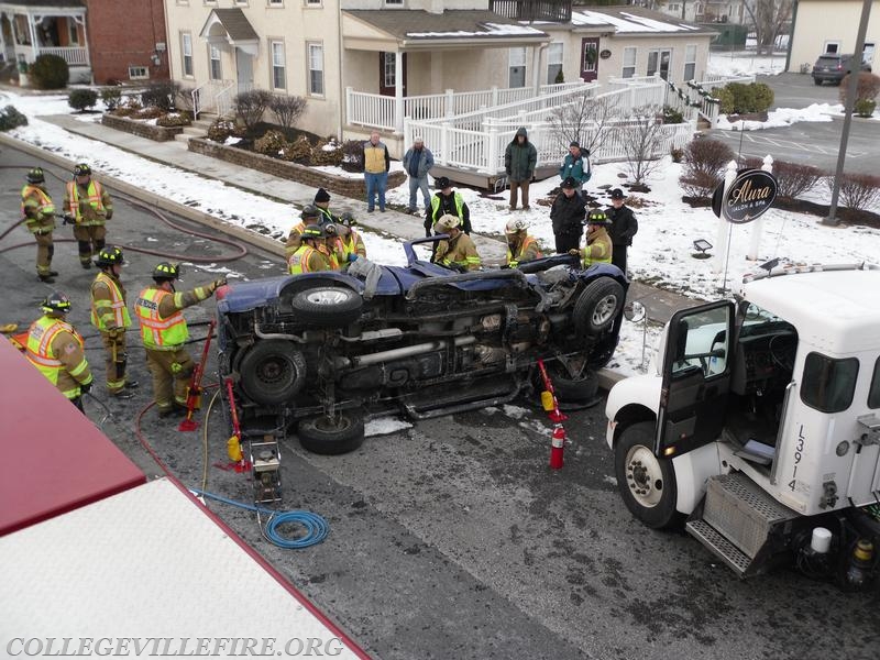 Vehicle Rescue Egypt Road and Brower Avenue, Oaks, Upper Providence